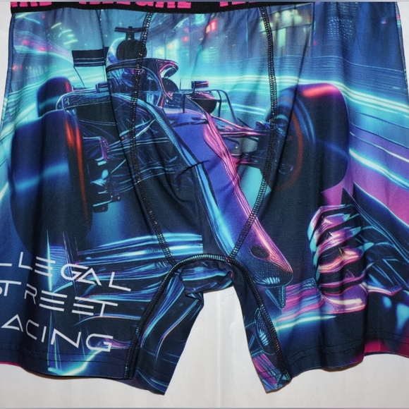 KRUSH Formula 1 Blue & Pink Boxer Briefs. Large. NWT. - Picture 4 of 9